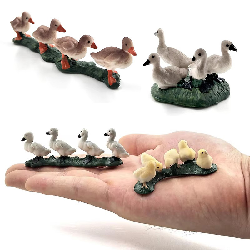 Bonsai Garden Japan - Symulacja Kurczaka Kaczki Gęsi Model Zwierząt