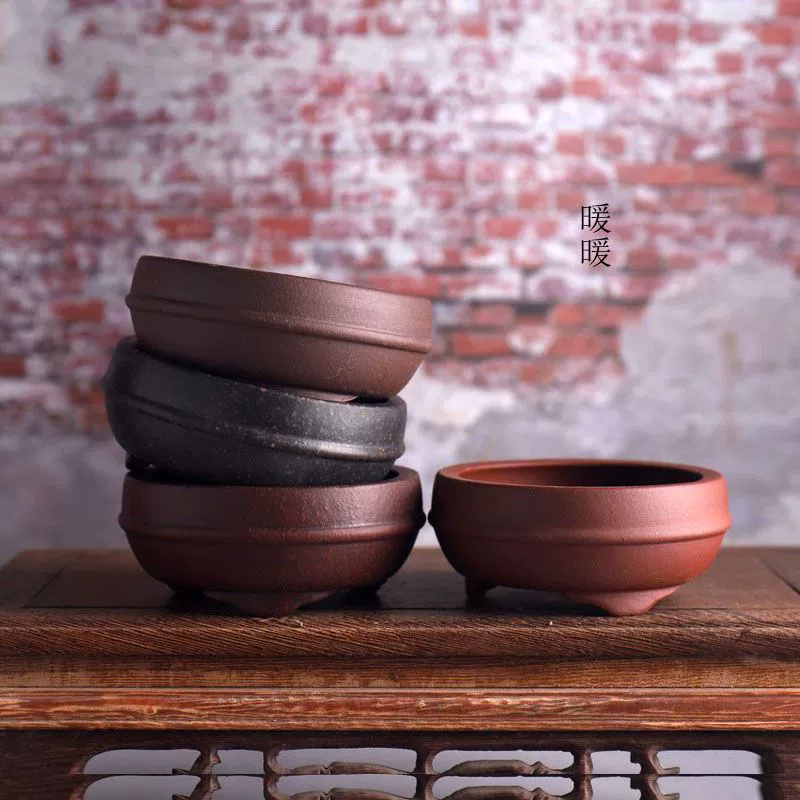 Bonsai Repotting Mat - Ceramiczny okrągły garnek do bonsai w