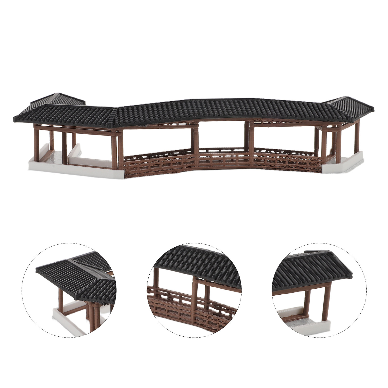 Bonsai Garden Usa - Miniaturowy mostek w starożytnym stylu, plastikowy