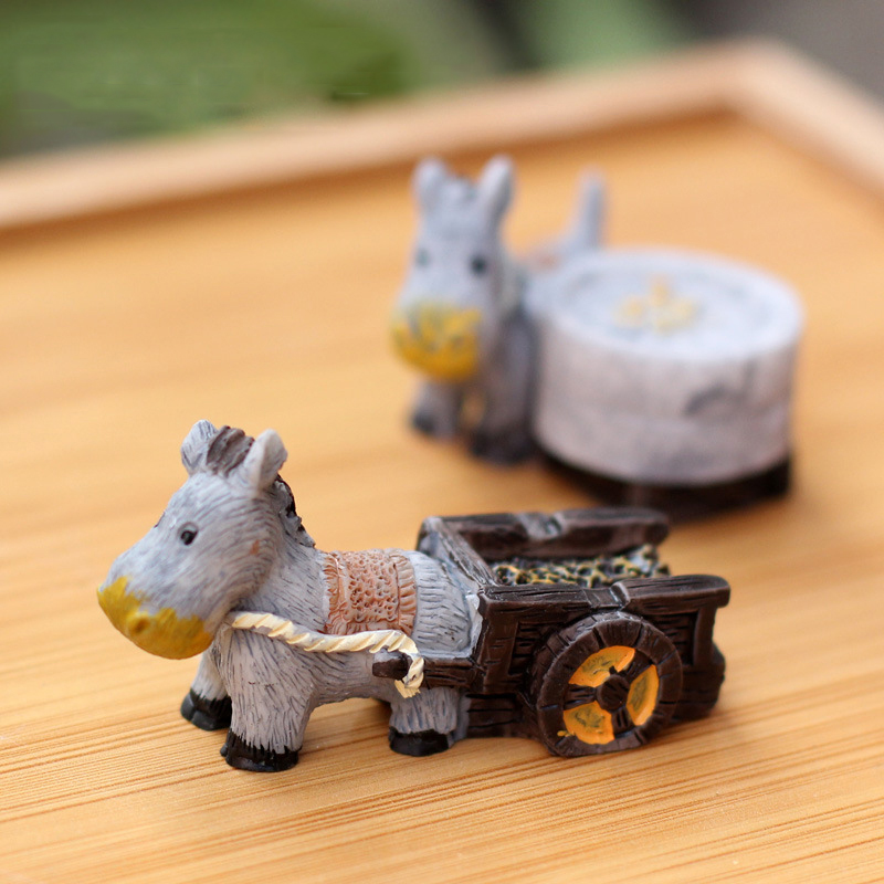 Figurki zwierząt Mini osioł ci – Bonsai Garden Japan recenzja i cena