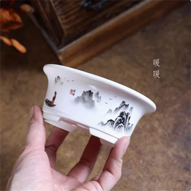 Porcelanowa biała owalna donic – Bonsai Repotting Mat recenzja i cena