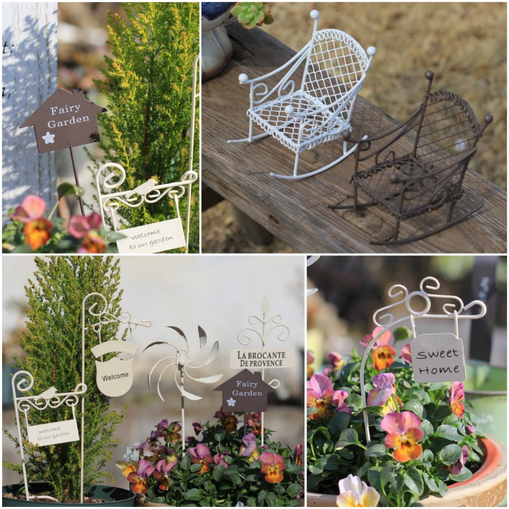 Metalowe meble do domku dla la – Bonsai Garden Photos recenzja i cena